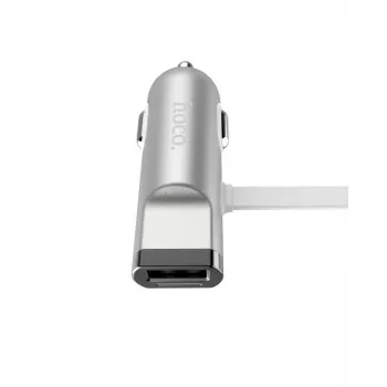 Hoco Universal UCL01 Multifunktionskabel Apple + Micro USB Silber 1,2 m