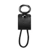 Hoco UPL19 Schlüsselanhänger-Ladekabel für Apple iPhone, Lightning, Schwarz, 0,15 m