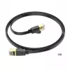 HOCO US07 Allgemeines flaches Netzwerkkabel aus reinem Kupfer (1m) Schwarz