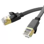 HOCO US07 Allgemeines flaches Netzwerkkabel aus reinem Kupfer (1m) Schwarz