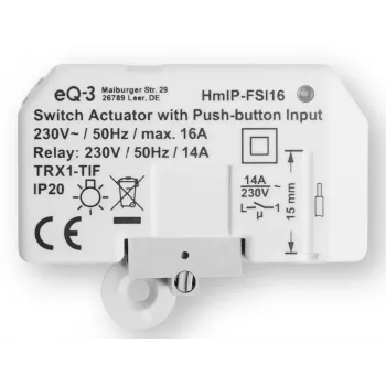 Homematic IP Schaltaktor mit Tastereingang, Unterputz V2