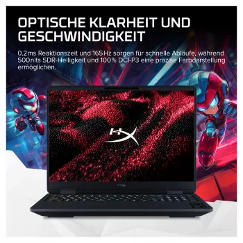 HP HyperX OMEN 16-am2172ng Gaming-Laptop, 16 Zoll WUXGA IPS 165Hz, Intel Core i7-14650HX, 24GB RAM, 1TB SSD, GeForce RTX 5070, FreeDOS