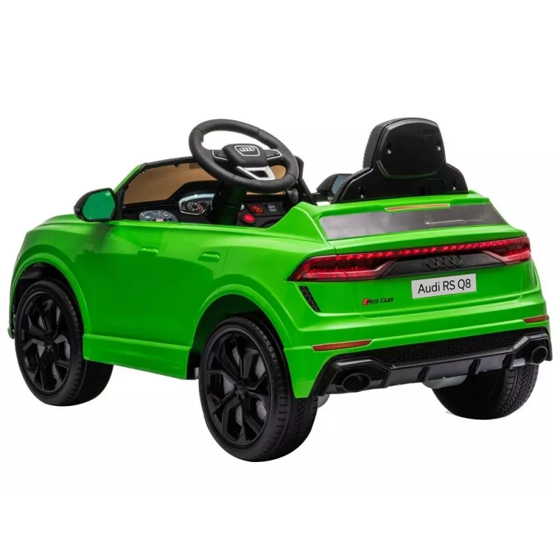 Elektro-Kinderauto Audi RS Q8 mit LED-Licht, MP3 und Fernbedienung, Grün