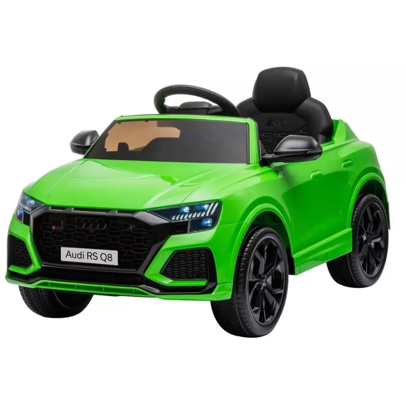 Elektro-Kinderauto Audi RS Q8 mit LED-Licht, MP3 und Fernbedienung, Grün