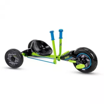 Huffy Green Machine Mini Drift-Dreirad für Kinder (3–5 Jahre), mit Pedalantrieb, Grün/Schwarz, 10-Zoll-Vorderrad