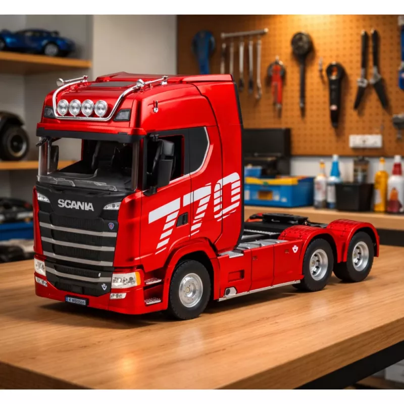 Huina 1501 Scania Fernsteuerung LKW, Rot, 1:18