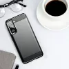 Hurtel Carbon Case Flexible Cover für Samsung Galaxy S21 FE Schwarz