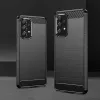 Hurtel Carbon Case Flexible Cover Sleeve für Samsung Galaxy A53 5G Schwarz
