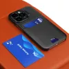 HURTEL iLike Apple iPhone 14 Leder Stand Case Cover Kartenetui mit Ständer Schwarz