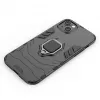 Hurtel Ring Armor Case für iPhone 14 Plus, gepanzerte Hülle mit magnetischem Halter, Ring, Schwarz