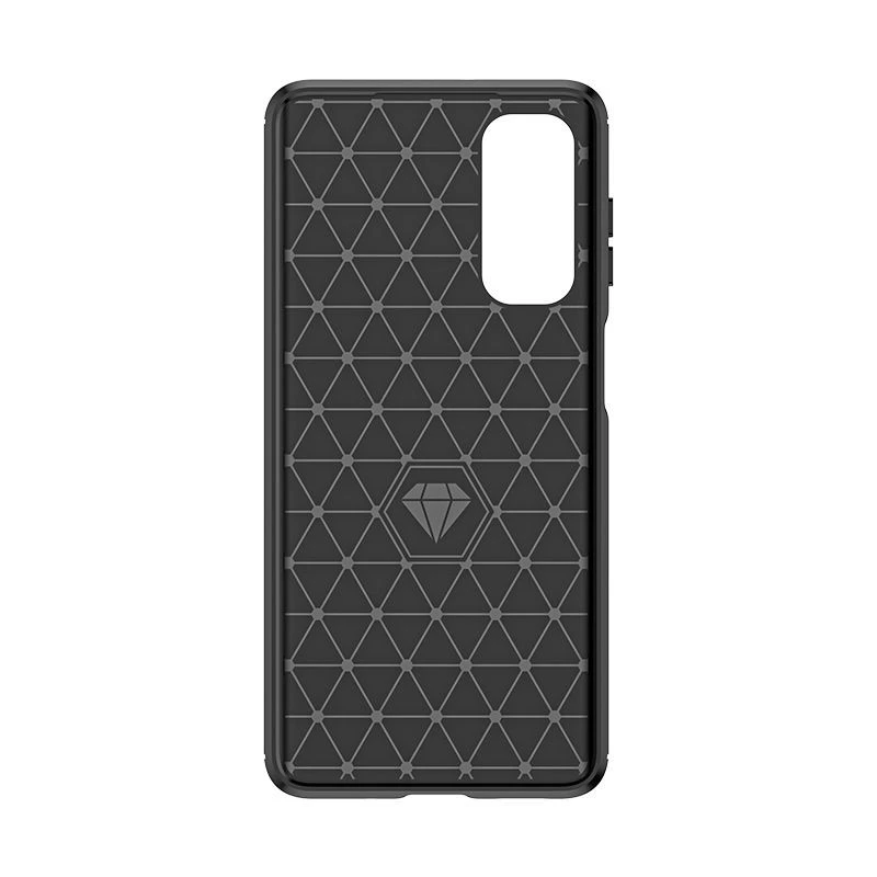 Hurtel Silicone Carbon Case für Nokia C12 / C12 Pro / C12 Plus - Schwarz