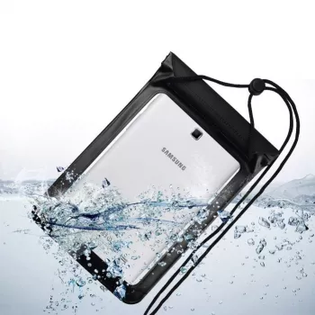 Hurtel Universal Waterproof Case für Handy / Tablet bis 8 Zoll Schwarz