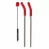 Hydro Flask wiederverwendbarer Strohhalm – Wide Mouth Straw Lid Kit mit 2 Strohhalmen – Schwarz