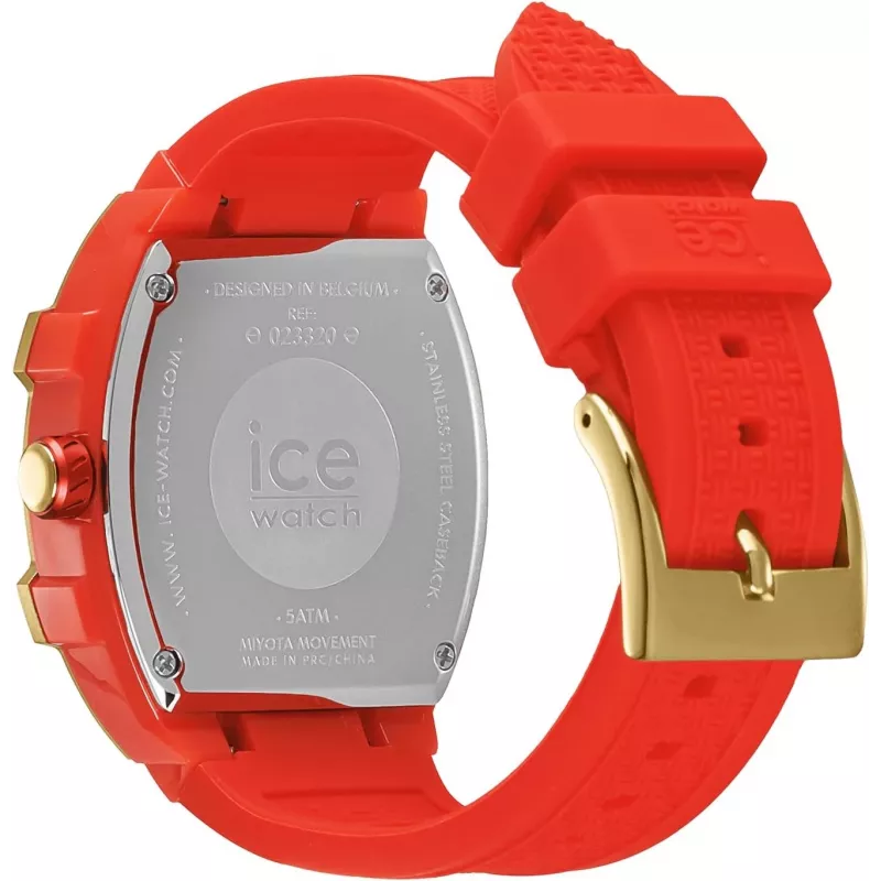 ICE Damenuhr 23320 (36mm) – Rosa Silikonarmband, Quarz Analog