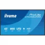 IIYAMA LH4366UHSB-B1AG 43 Zoll 4K UHD Digital Signage Display, VA-Panel, 500 cd/m², 24/7-Betrieb, Android 9.0, Wi-Fi, 2x 10W Lautsprecher