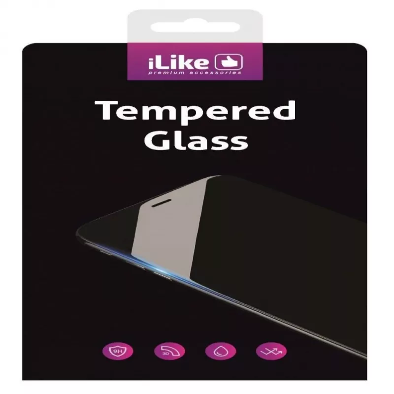 iLike 2.5D Full Glue Tempered Glass Screen Protector für Huawei P Smart 2019 - Schwarzer Rahmen