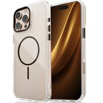iLike Apple iPhone 17 Pro 6,3 inch Clear Thin Mag Case Transparent Black