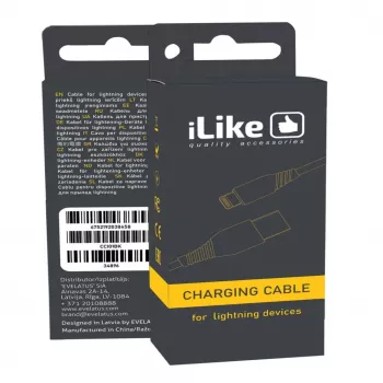 iLike Ladekabel für Lightning-Geräte CCI01 Schwarz