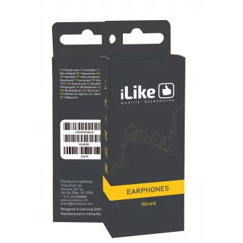 iLike Earphones IEA01BK 3,5mm Schwarz