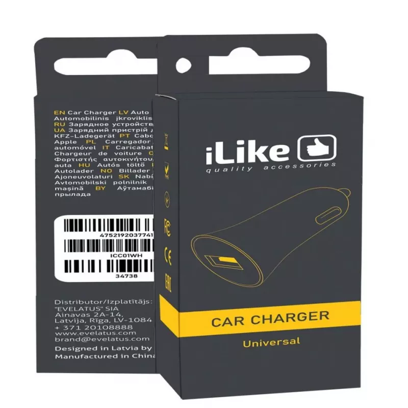 iLike Auto-Ladegerät ICC01 Weiß