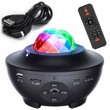 iLike LED Star Projector mit 21 Effekten Schwarz