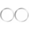 iLike MG2 Sticky 3M Metal Plate 2in1 Set - 2x MagSafe Ring 55x45mm für Smartphone-Hüllen Schwarz