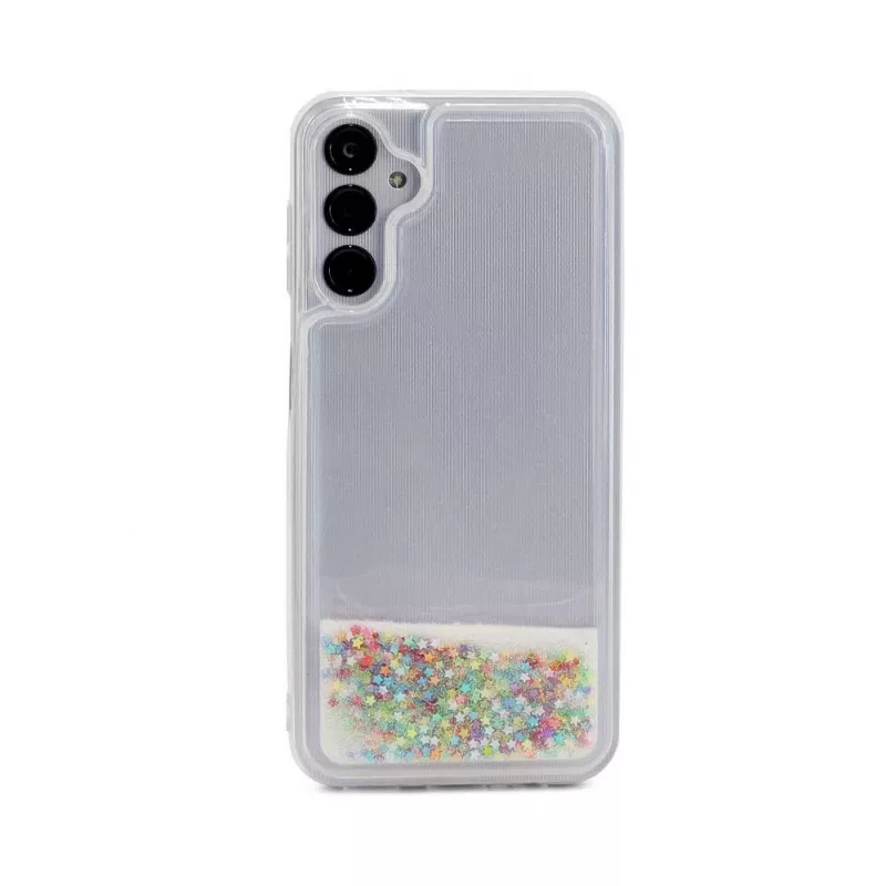 iLike Samsung Galaxy A14 5G Silikonhülle Water Glitter Rainbow