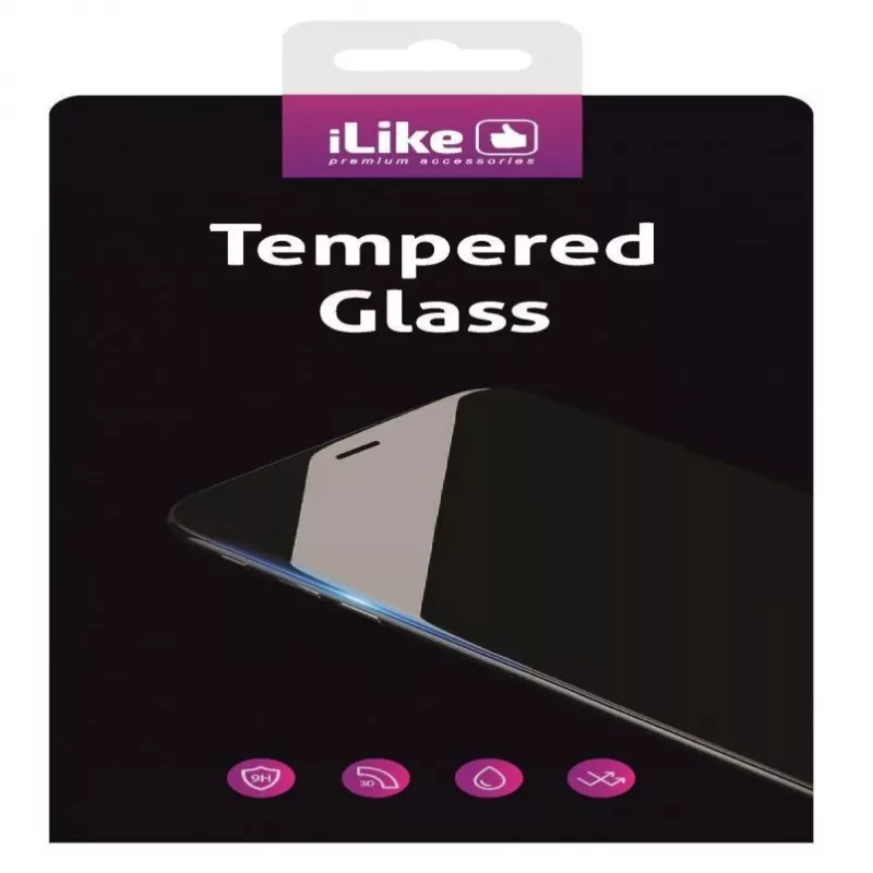 iLike Tempered Glass Screen Protector für Xiaomi Redmi Note 9 Pro / Redmi Note 9S, 0,33 mm flaches klares Glas