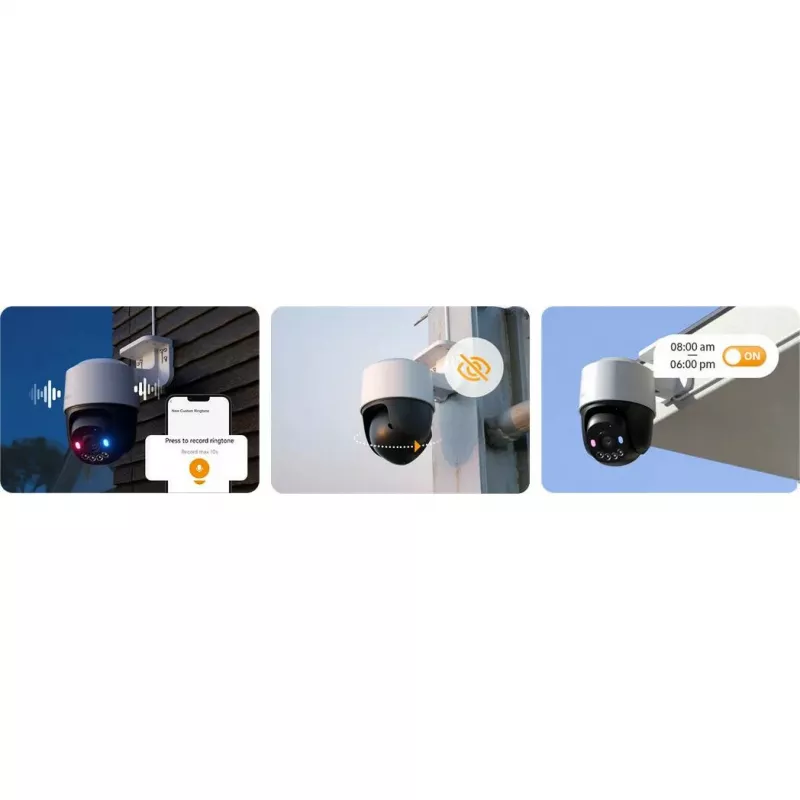 IMOU PS7FP-8X0 8MP 4K PoE Schwenk-/Neige-IP-Kamera, IP67, 30 m Nachtsicht, Zwei-Wege-Audio
