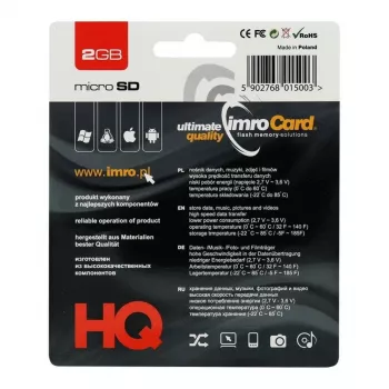 IMRO 2GB microSD-Speicherkarte mit SD-Adapter