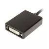 InLine DisplayPort-Adapterkabel, DisplayPort Stecker auf DVI-D 24+5 Buchse, Schwarz, 0,2m