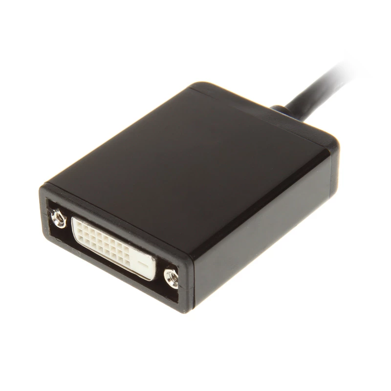 InLine DisplayPort-Adapterkabel, DisplayPort Stecker auf DVI-D 24+5 Buchse, Schwarz, 0,2m