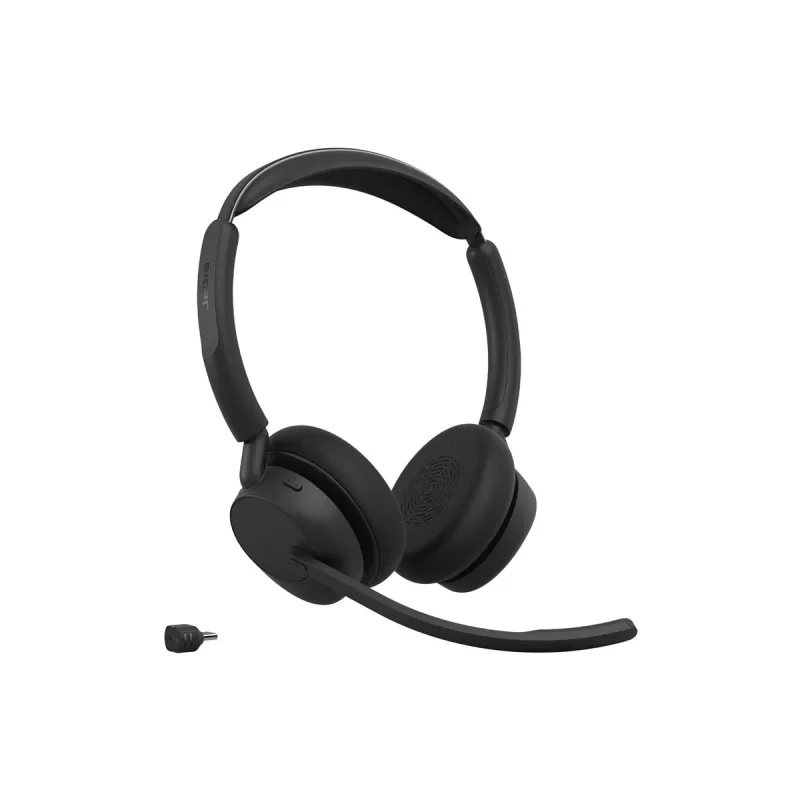 Jabra Evolve3 45 UC Stereo-Headset, Link 390c, Ladestation, Schwarz