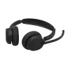 Jabra Evolve3 45 UC Stereo-Headset, Link 390c, Ladestation, Schwarz