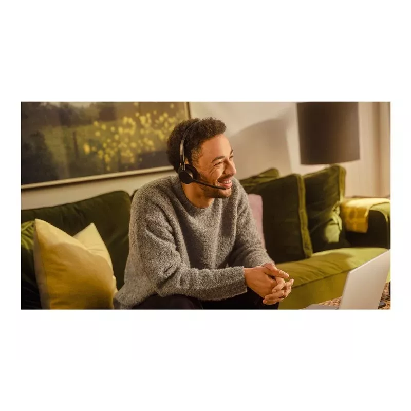 Jabra Evolve3 45 Stereo-Headset mit Link 390a Microsoft-Stand