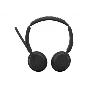 Jabra Evolve3 45 MS Stereo-Headset, Link 390c, Ladestation, Schwarz