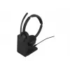 Jabra Evolve3 45 MS Stereo-Headset, Link 390c, Ladestation, Schwarz