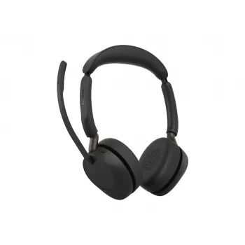 Jabra Evolve3 65 UC Stereo-Headset, Link 390c, Ladestation, Schwarz