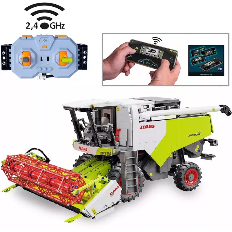 Jamara Claas Dominator 370 1:18 2,4GHz RC Building Block Vehicle (1000+ Teile) 14+