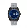 JASON HYDE MAN JH30006 40mm Quarz Analoguhr blaues Zifferblatt blaues Textilarmband