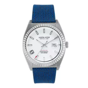 Jason Hyde Herren JH30010 Quarz-Analoguhr 40mm schwarzes Zifferblatt Lederarmband