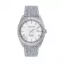 Jason Hyde Herren JH30000 Analog-Quarzuhr 40mm Edelstahl Schwarzes Zifferblatt Echtlederarmband