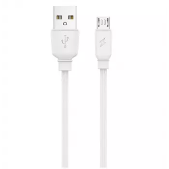 Jellico B15 Durable-Soft Universal Micro USB auf USB Daten- & Fast 3.1A Ladekabel 1m Weiß