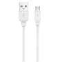 Jellico B15 Durable-Soft Universal Micro USB auf USB Daten- & Fast 3.1A Ladekabel 1m Weiß