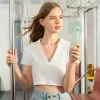 JISULIFE Handventilator 8 Plus 5000mAh USB-C wiederaufladbarer tragbarer Ventilator mit Powerbank und LED-Anzeige - Grün