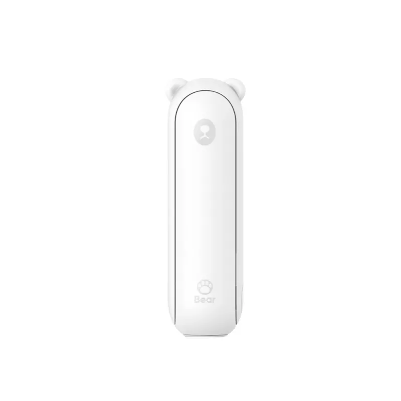 JISULIFE Handventilator 8 Plus White - 5000mAh, USB-C, 46h Akkulaufzeit, LED-Anzeige, Powerbank