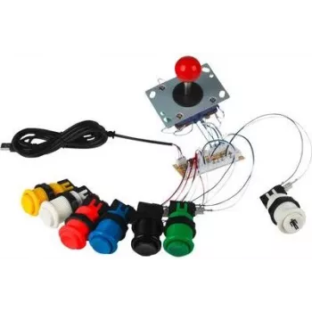 JOY-IT RBT DIY Encoder USB Arcade-Controller-Platine für DIY-Arcade-Automaten und Fight-Sticks (SBC-ZDE)
