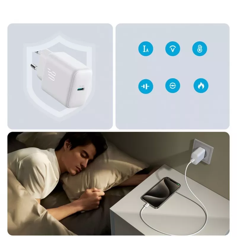 JOYROOM 10000mAh 22,5W USB-C Power Bank mit integriertem Kabel