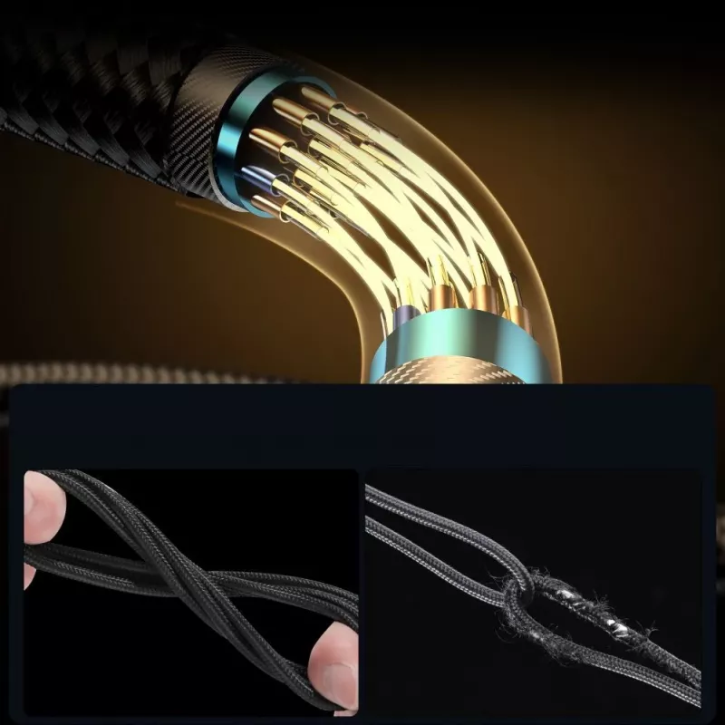 Joyroom Gaming Cable S-CC100A6 USB-C (Abgewinkelt) / USB-C (Gerade) 100W 1,2m - Schwarz