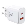 JOYROOM JR-TCF05 Flash 20W USB-C PD Ladegerät mit USB-C auf Lightning Kabel 1m Weiß